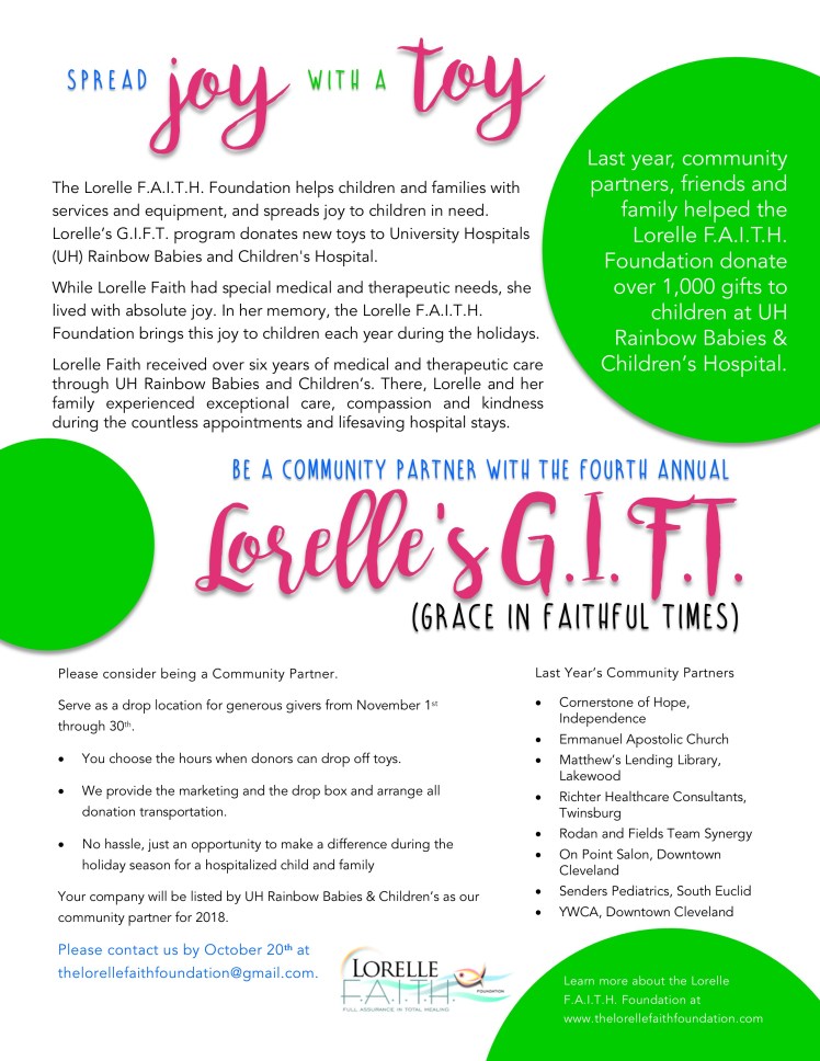 Lorelle Gift Community Partner 2018